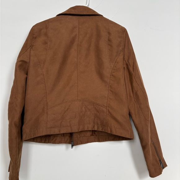Levi's Chestnut Brown Suede-Feel Moto Jacket - Picture 2 of 3